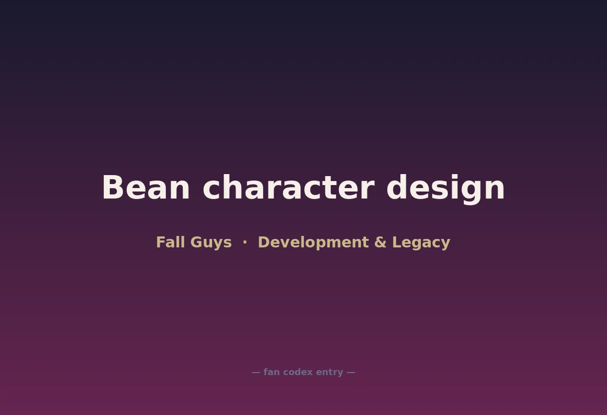 Bean character design