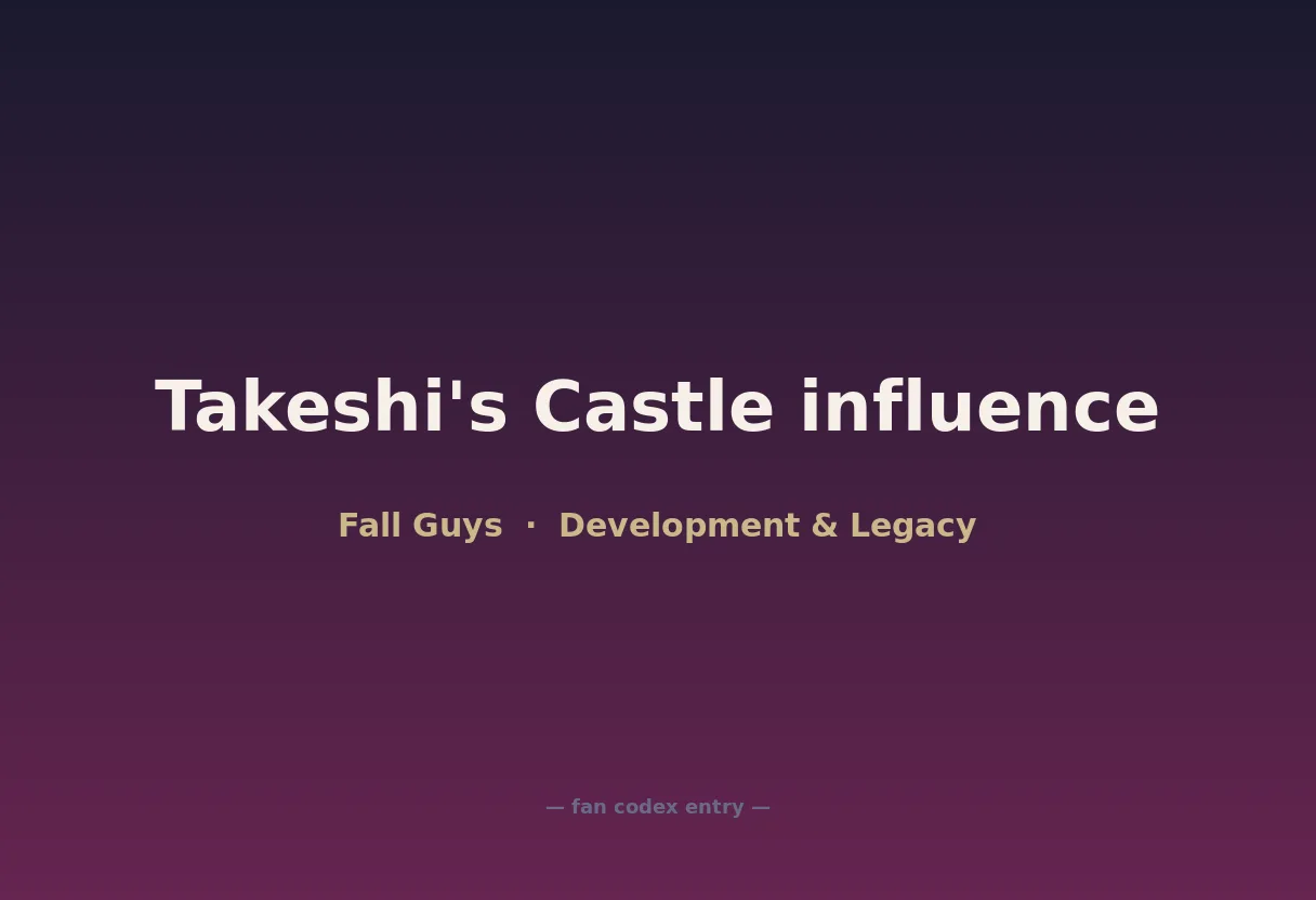 Takeshi's Castle influence